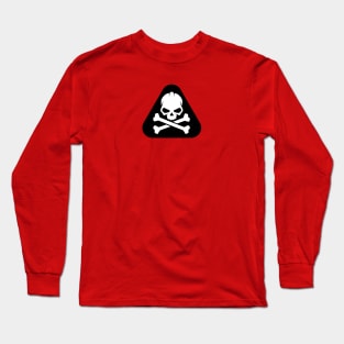 RED SHADOWS SKULL AND CROSS Long Sleeve T-Shirt